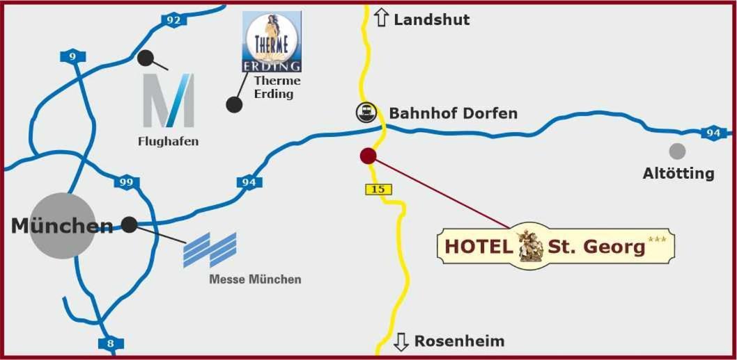 Hotel Garni St.Georg Sankt Wolfgang (Erding) Exterior foto
